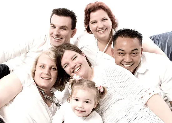 Cover for Familie portret in de fotostudio