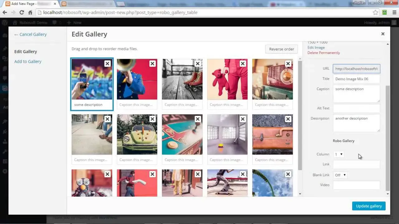 Wordpress photo gallery