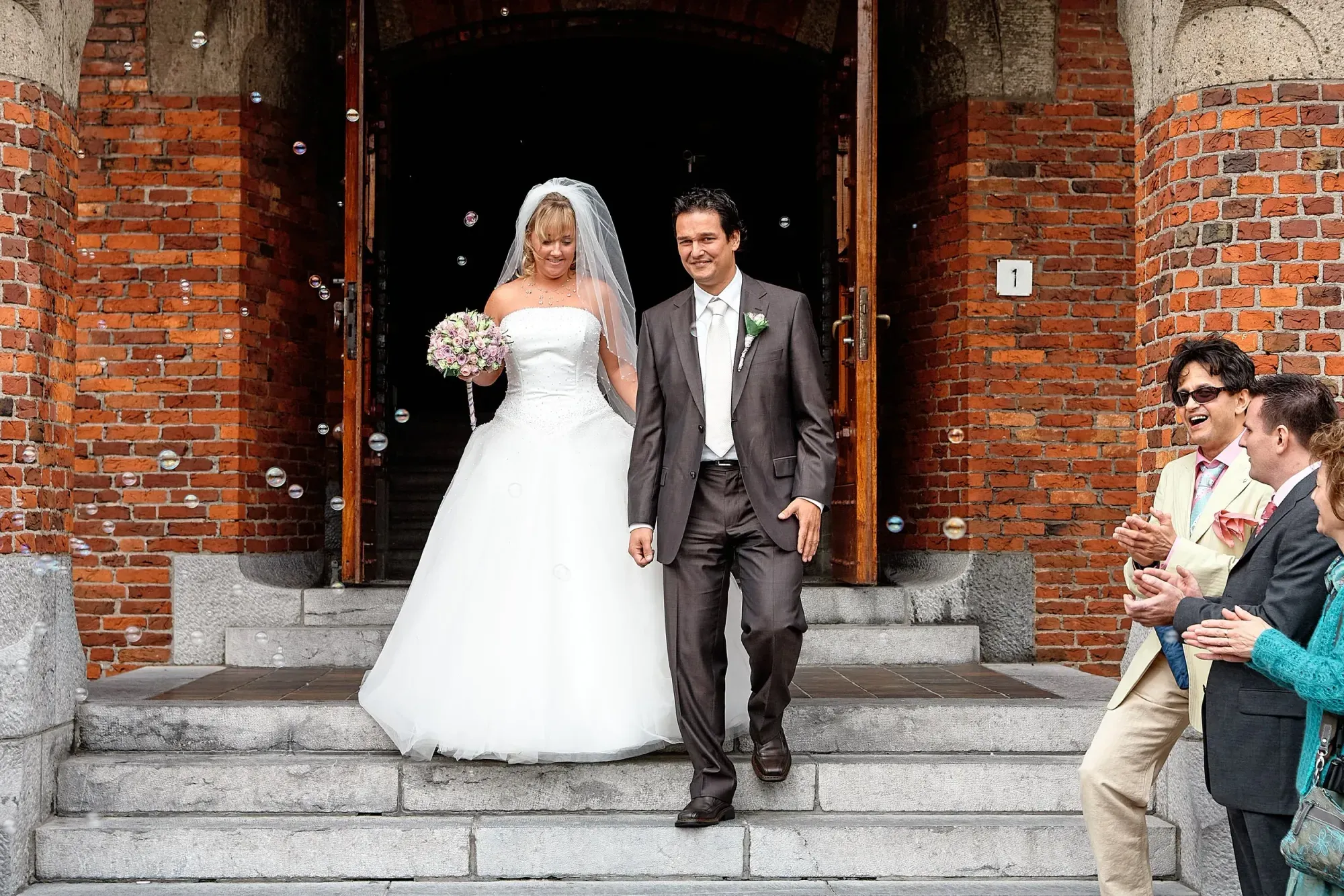 Stefan en Ingrid op hun trouwdag